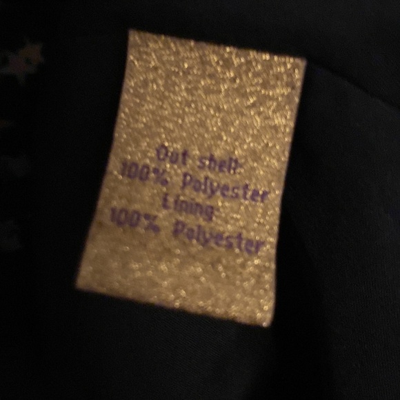 VERA WANG PRINCESS Juniors Navy Blue Star Print A-Line Dress 1 - Picture 7 of 9